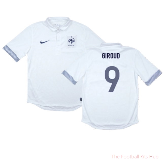 France 2012-13 Away Shirt (Excellent) (GIROUD 9)-unisoccer store